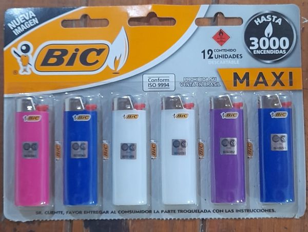 ENCENDEDOR BIC MAXI (6 UNIDADES)