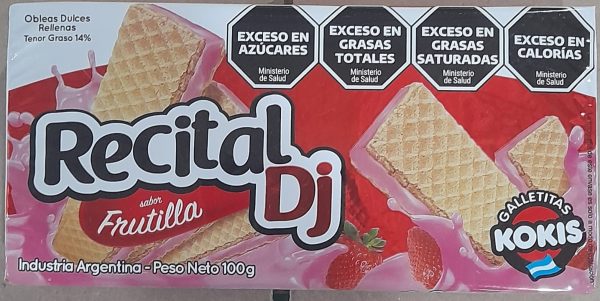 OBLEA RECITAL FRUTILLA 100gr