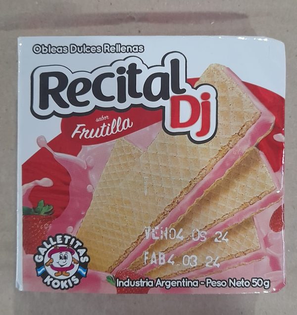 OBLEA RECITAL FRUTILLA 50gr