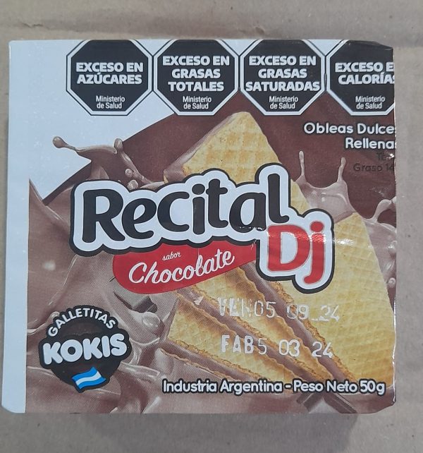 OBLEA RECITAL CHOCOLATE  50gr