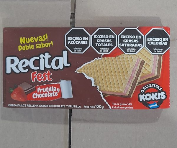 OBLEA RECITAL CHOCO/FRUTLLA 100gr
