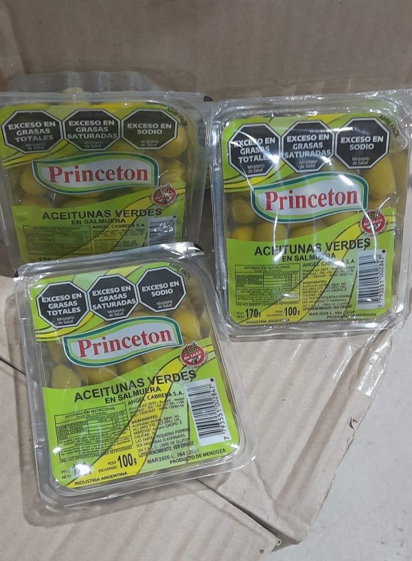 ACEITUNAS PRINCETON BANDEJA 170gr