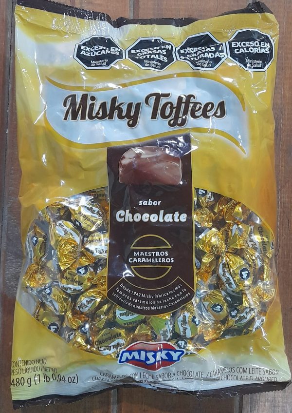 MISKY TOFFEES CARAMELO CHOCOLATE 118 UNIDADES