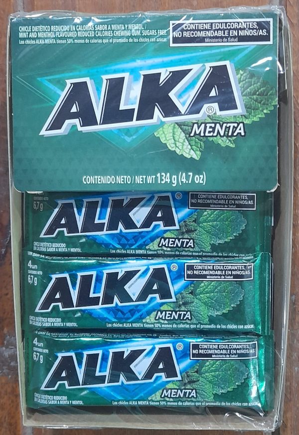 ALKA CHICLE MENTA DISPLAY 20 x4u