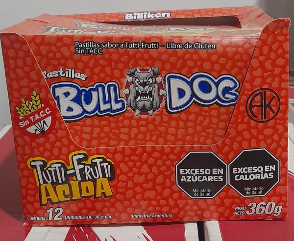 BULL DOG PASTILLAS TUTTI FRUTTI x12u