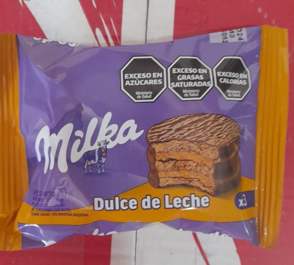 ALFAJOR MILKA TRIPLE DULCE DE LECHE 55gr