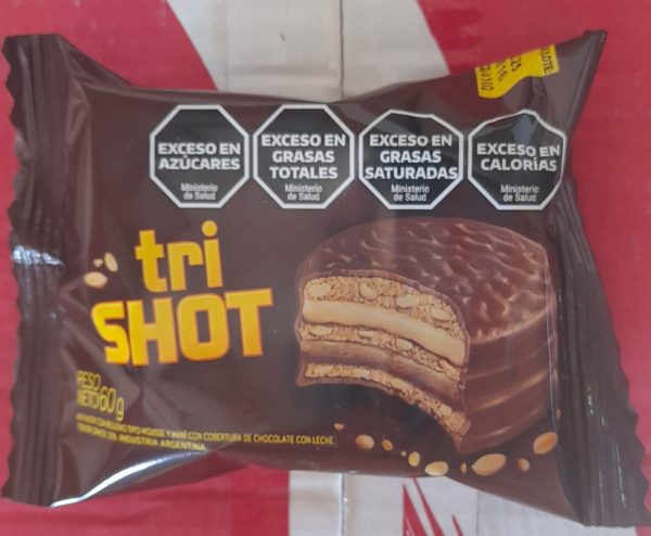 ALFAJOR TRIPLE SHOT CHOCO/MANÍ 60gr