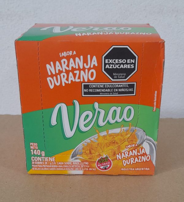 VERAO NARANJA / DURAZNO x 20u