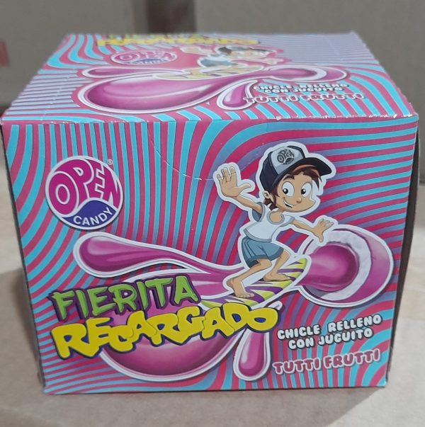 CHICLE FIERITA RELLENO FRUTA (tutti frutti) x50u.