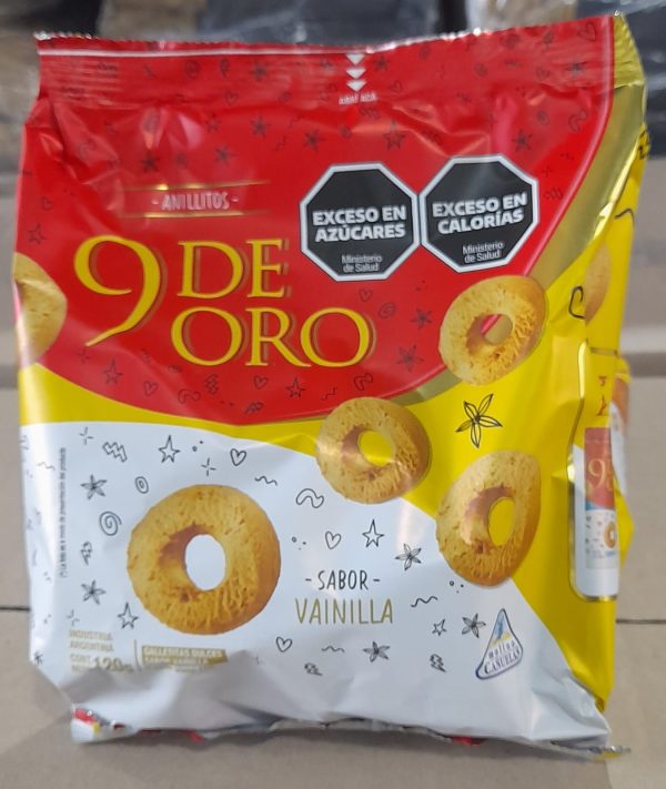 9 DE ORO ANILLOS VAINILLA 120gr