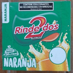JUGO RINDE 2 NARANJA (10 SOBRES)