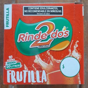 JUGO RINDE 2 FRUTILLA (10 SOBRES)