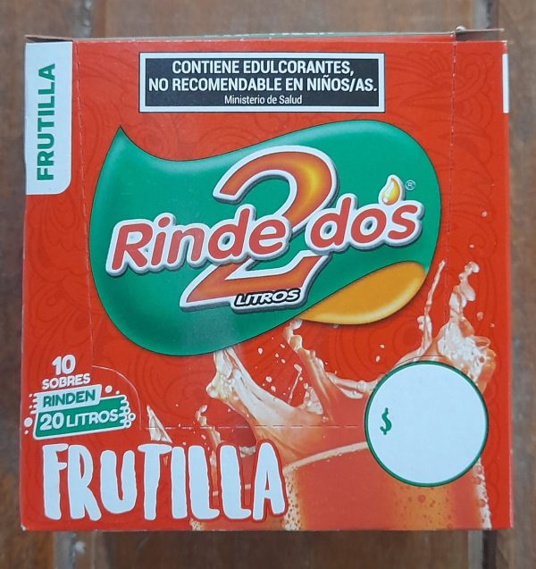 JUGO RINDE 2 FRUTILLA (10 SOBRES)