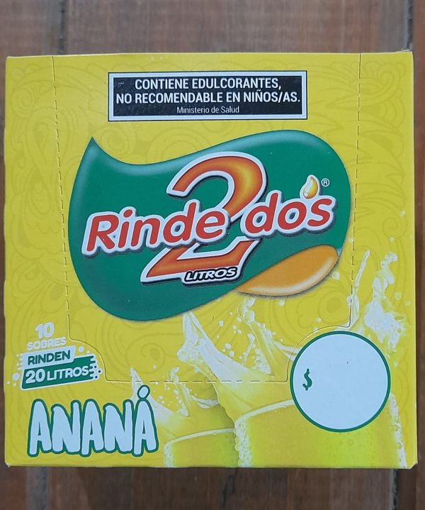 JUGO RINDE 2 ANANÁ (10 SOBRES)