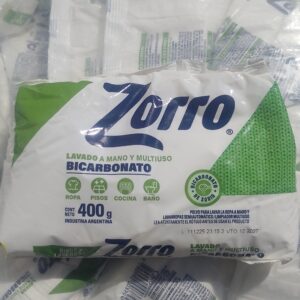JABON EN POLVO ZORRO BICARBONATO MANO 400gr