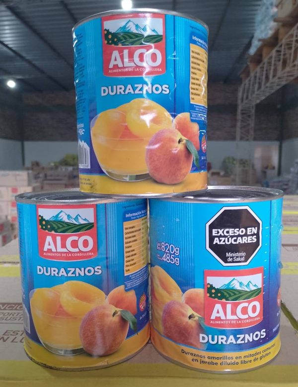 DURAZNO ALCO EN LATA 820gr