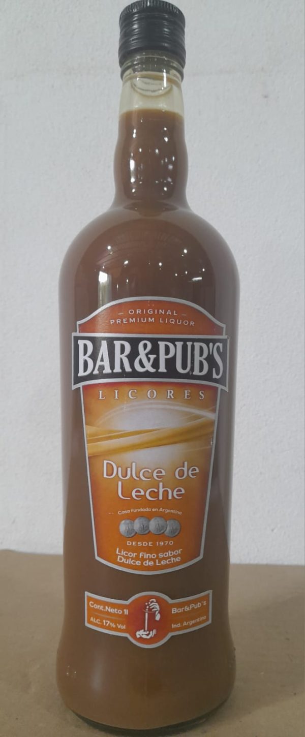 LICOR BAR Y PUB DULCE DE LECHE 1L