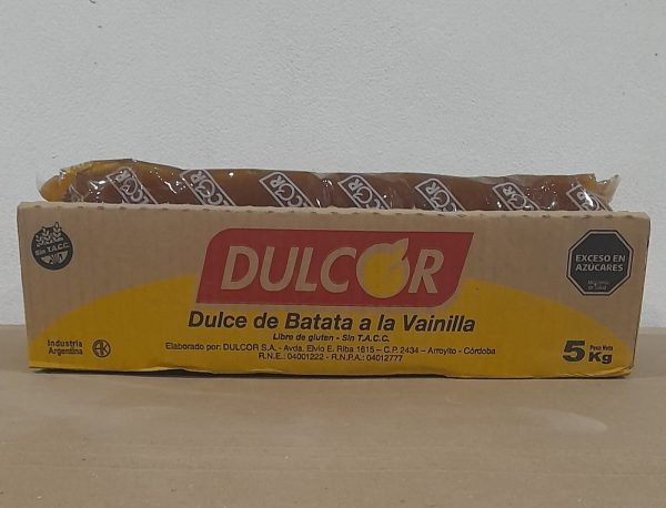 DULCE DE BATATA VAINILLA DULCOR X 5kg.