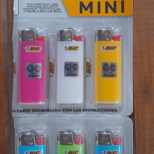 ENCENDEDOR BIC MINI (6 UNIDADES)