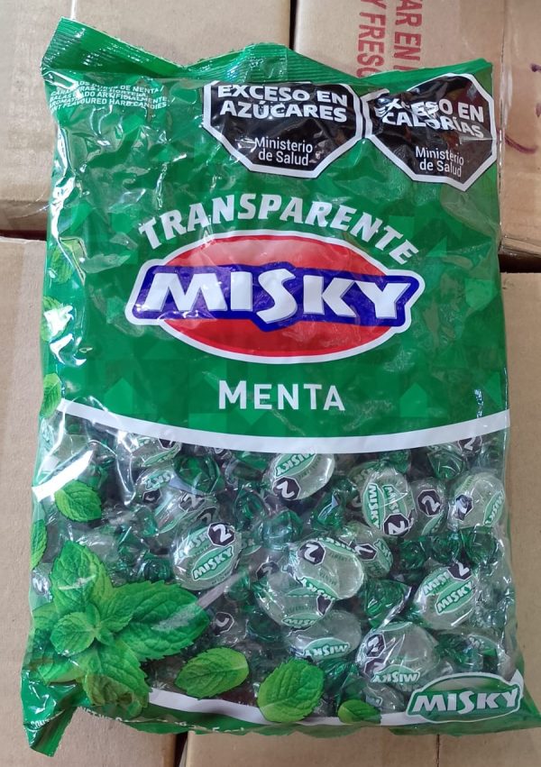 MISKY MENTA TRANSPARENTE 180 UNIDADES