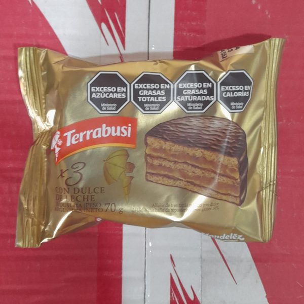 ALFAJOR TRIPLE TERRABUSI DULCE DE LECHE 70gr OFERTA