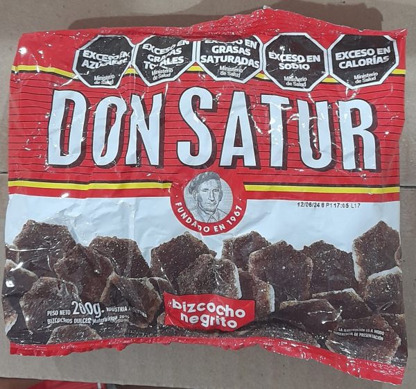 DON SATUR BIZCOCHOS NEGRITAS 200gr