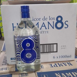 LICOR ANÍS 8 HERMANOS AZUL 1L