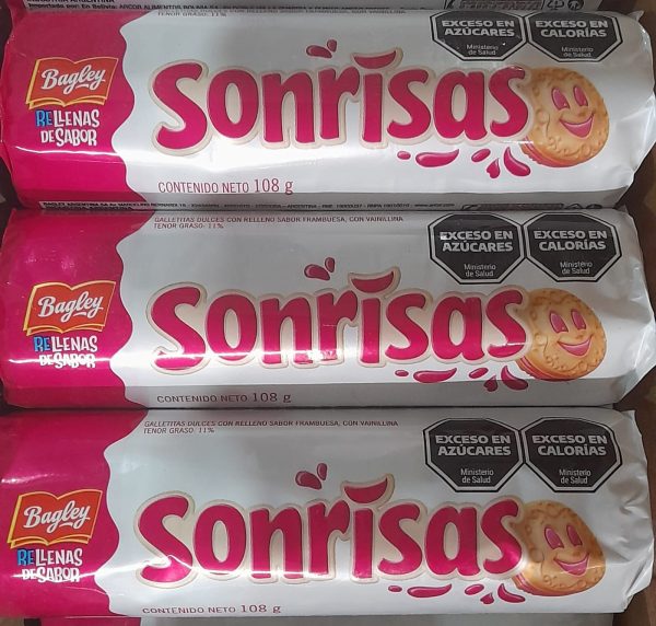 SONRISAS FRAMBUESA BAGLEY 108gr