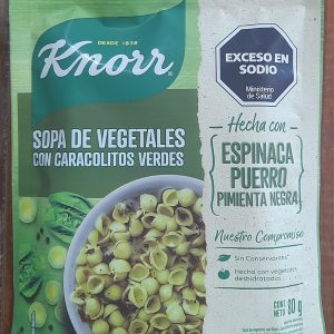 Knorr Sopa de VEGETALES C/ CARACOLITOS VERDES