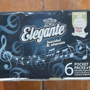 PAÑUELOS DESCARTABLES ELEGANTE 6X10u C/U