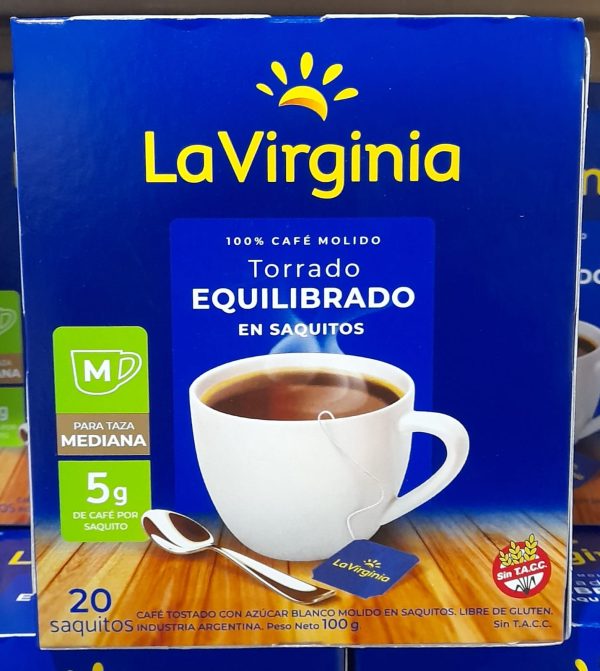 CAFE LA VIRGINIA SAQUIT0S 20 UNIDADES