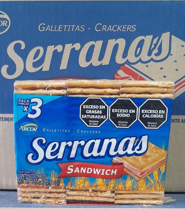 SERRANAS SANDWICH X3 336gr