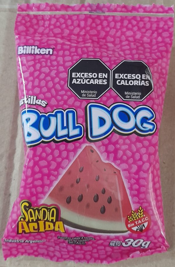 BULL DOG PASTILLAS SANDIA x12u