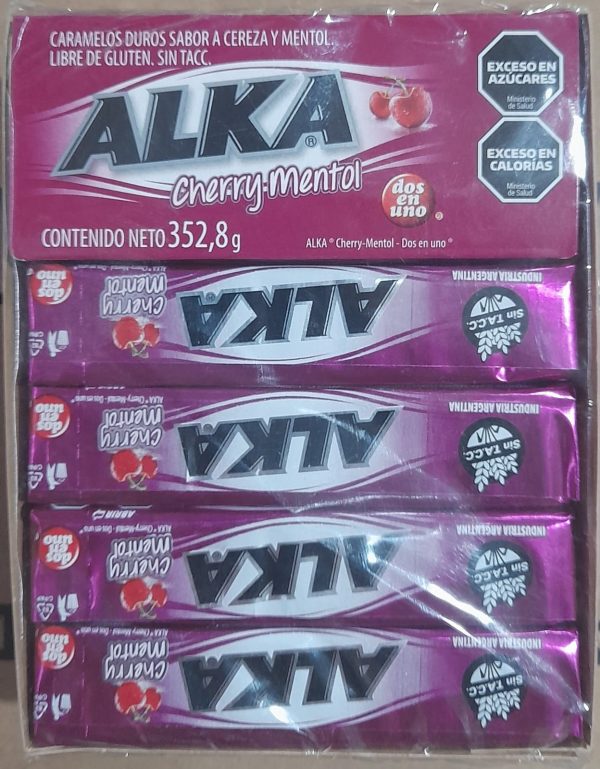 ALKA CARAMELO CHERRY MENTOL DISPLAY 12 x9u