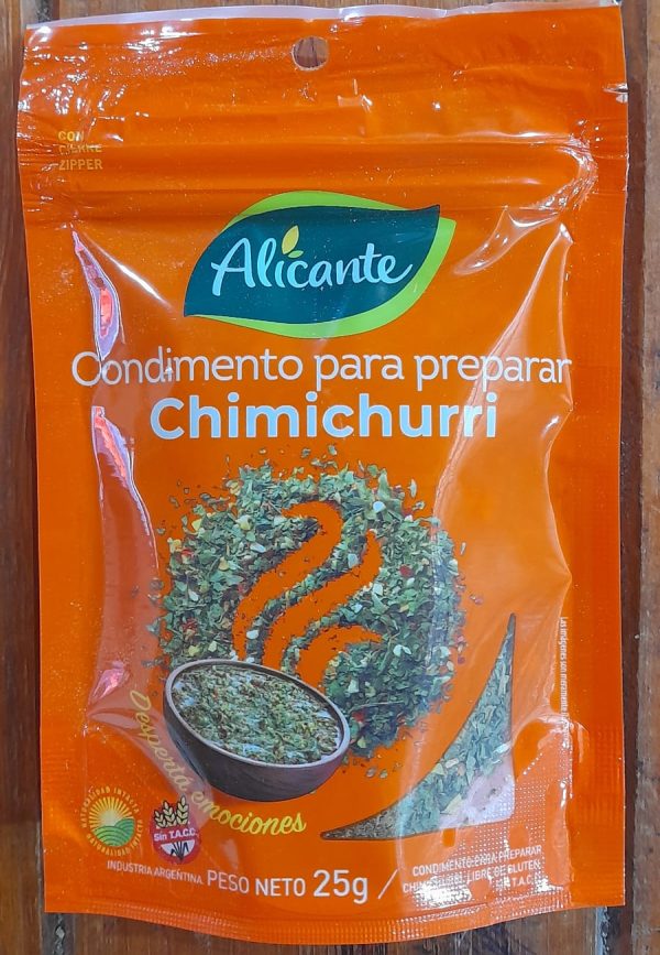 CONDIMENTO CHIMICHURRI ALICANTE  25gr