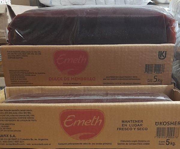 DULCE DE MEMBRILLO EMETH X 5kg
