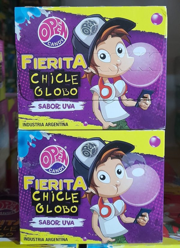 CHICLE FIERITA UVA x100u