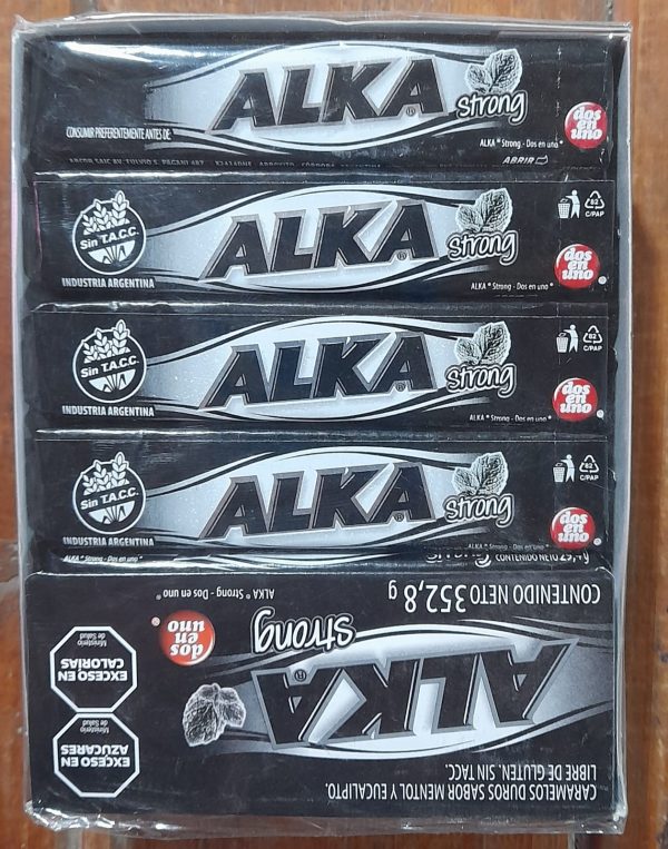 ALKA CARAMELO STRONG MENTOL DISPLAY 12 x9u