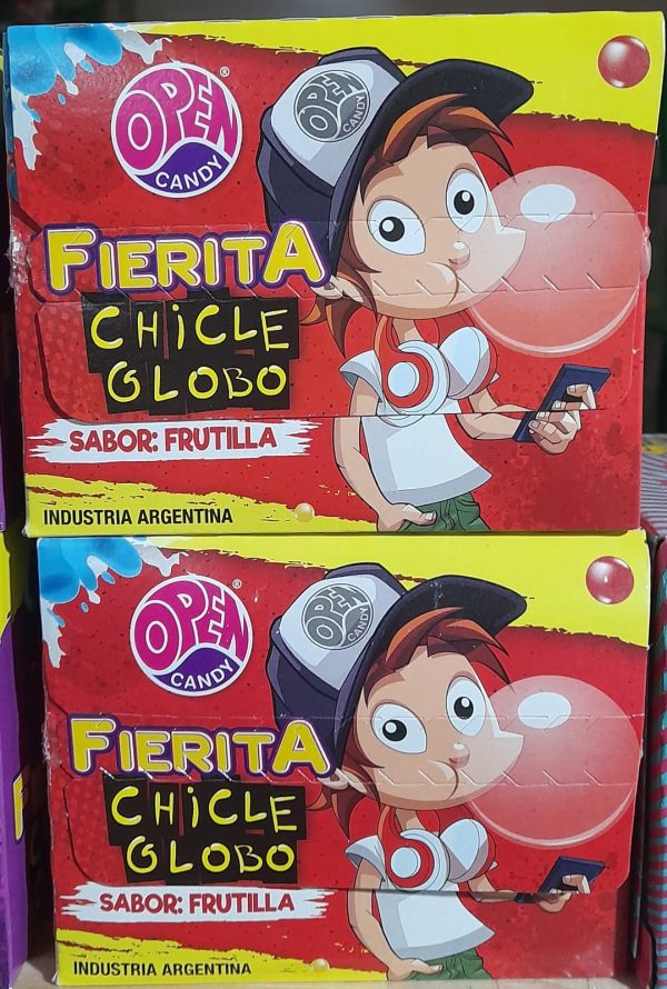 CHICLE FIERITA FRUTILLA x100u
