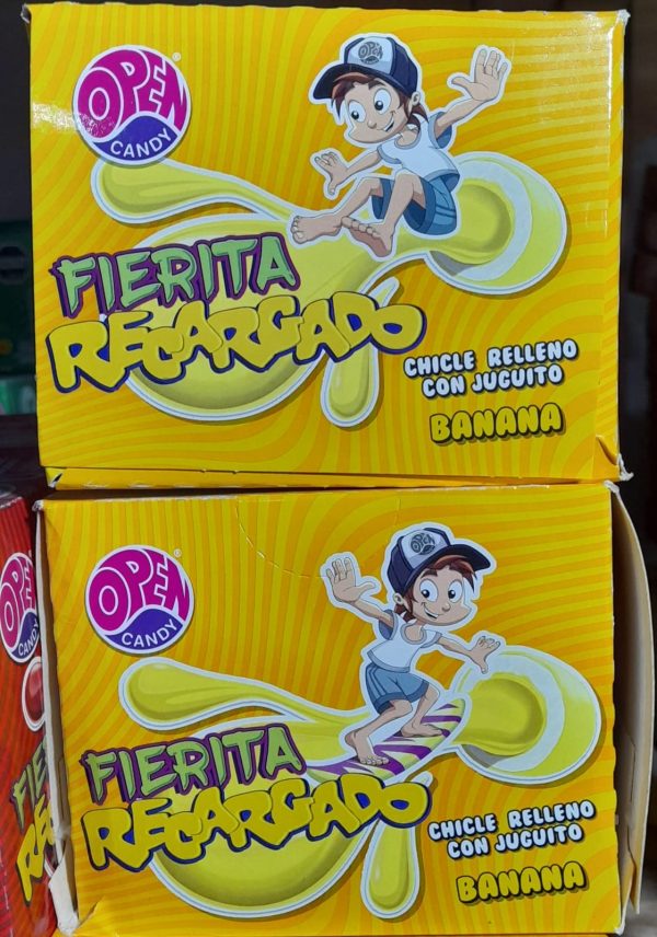 CHICLE FIERITA RELLENO BANANA x 50u