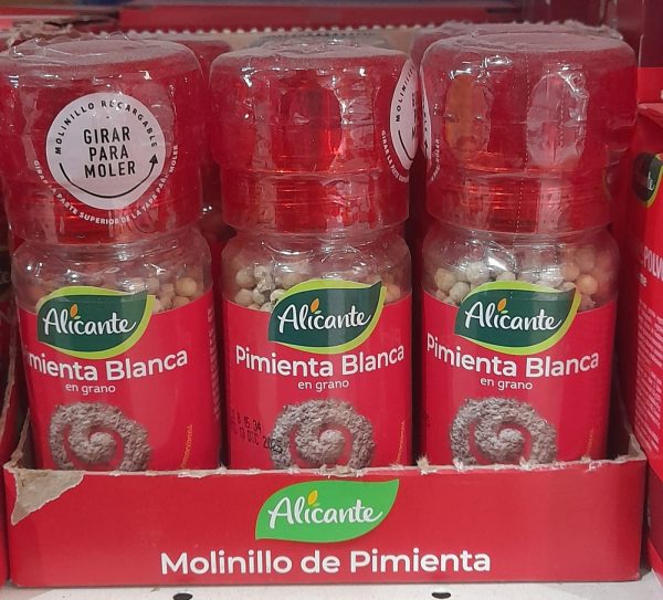 Alicante Molinillo Pimienta Blanca x 45g