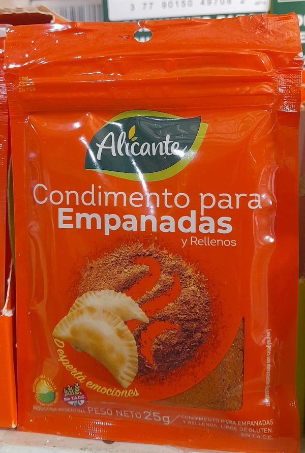 CONDIMENTO PARA EMPANADAS ALICANTE 25gr
