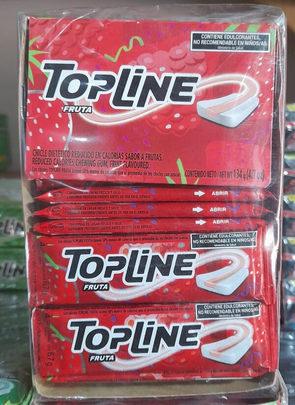 TOPLINE CHICLE FRUTA x20u