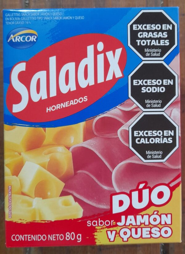SALADIX CAJA DUO JAMÓN Y QUESO 80gr