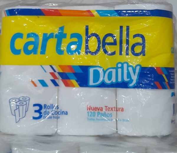 ROLLO DE COCINA CARTABELLA 3x40 PAÑOS