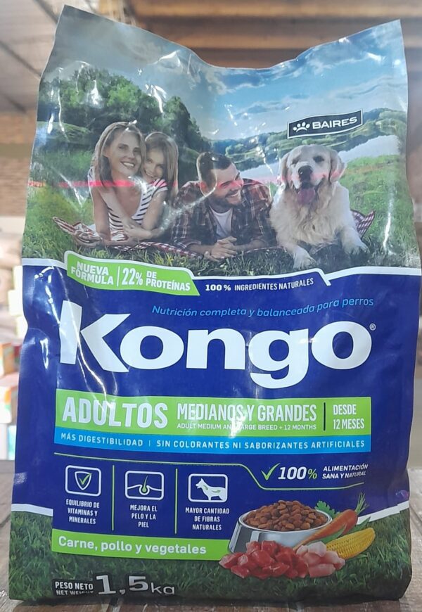 KONGO Adulto Med. y Grandes x 1,5kg