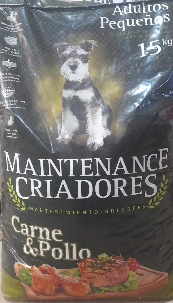 MAINTENANCE ALIMENTO PERRO RAZA PEQUEÑA 15kg