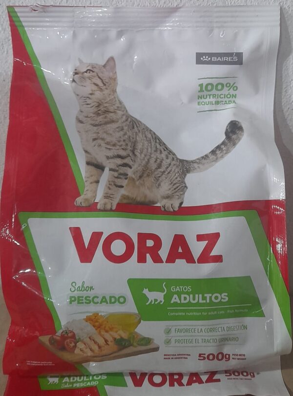 VORAZ ALIMENTO GATO ADULTO 500gr