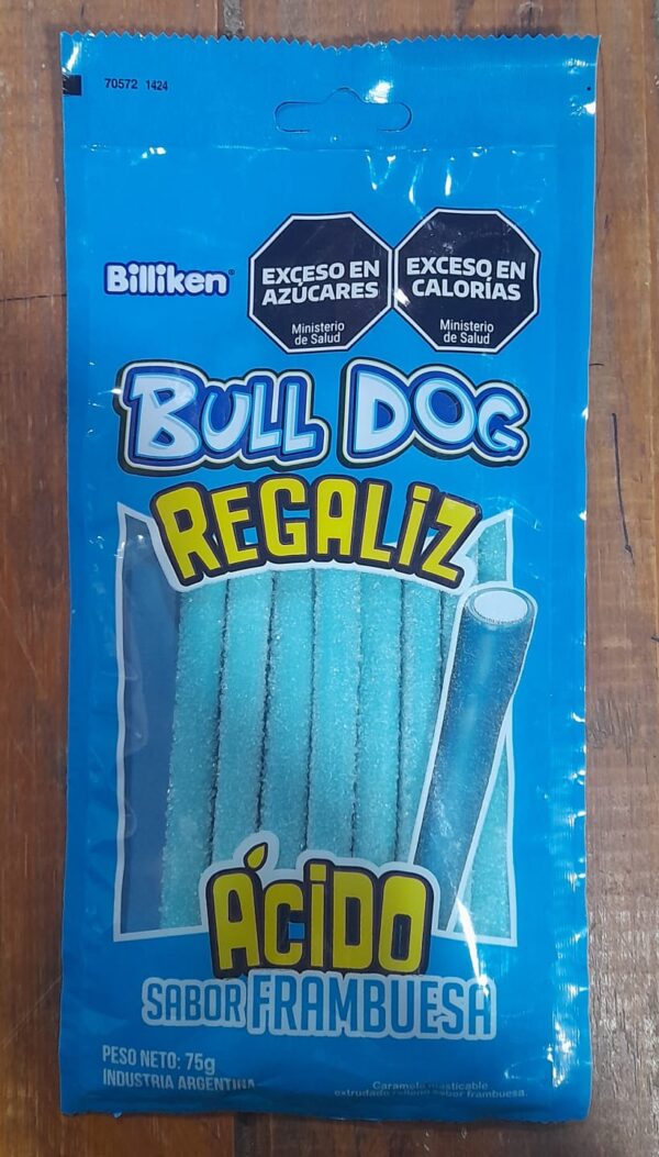 REGALIZ BULL DOG FRAMBUESA x8u