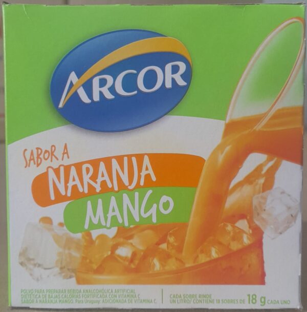 JUGO ARCOR NARANJA MANGO  x18u